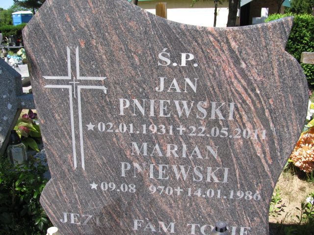Jan Pniewski 1931 Białogard - Grobonet - Wyszukiwarka osób pochowanych