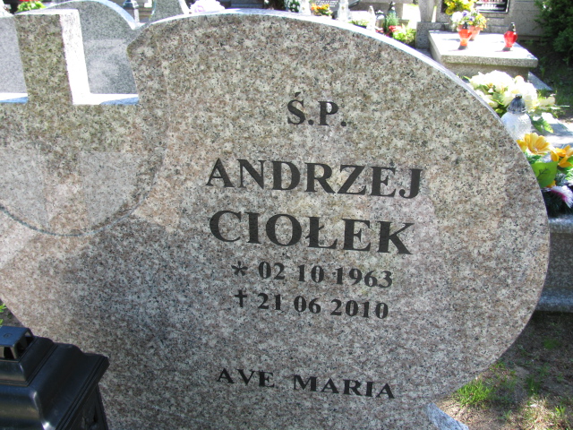 Grób Andrzej Ciołek