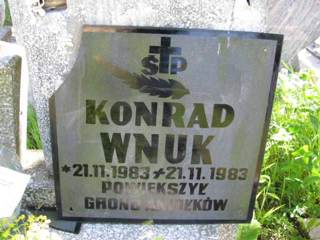 Konrad Wnuk 1983 Białogard - Grobonet - Wyszukiwarka osób pochowanych