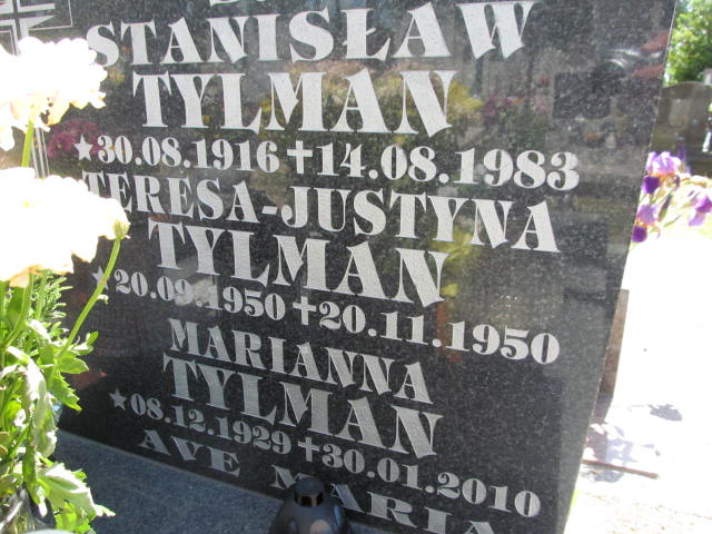 Stanisław Tylman 1916 Białogard - Grobonet - Wyszukiwarka osób pochowanych