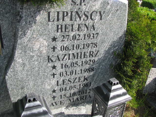Grób Leszek Lipiński