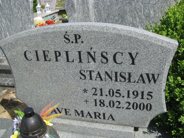 Józefa Cieplińska 1923 Białogard - Grobonet - Wyszukiwarka osób pochowanych