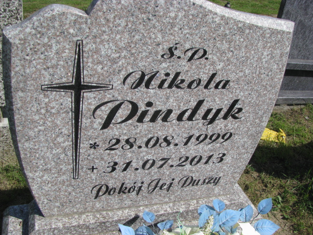 Nikola Oliwia Pindyk 1999 Białogard - Grobonet - Wyszukiwarka osób pochowanych