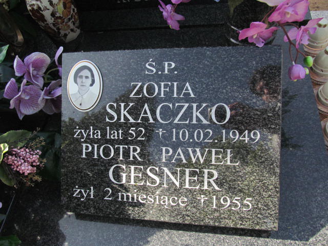 Piotr Gesner 1955 Białogard - Grobonet - Wyszukiwarka osób pochowanych