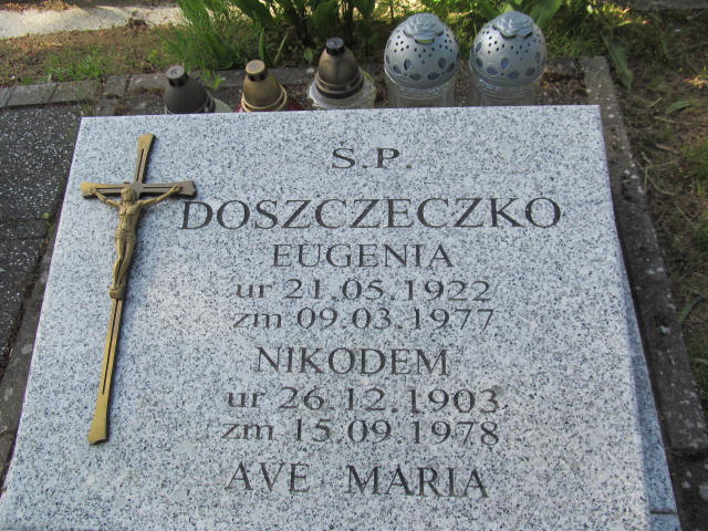 Eugenia Doszczeczko 1922 Białogard - Grobonet - Wyszukiwarka osób pochowanych
