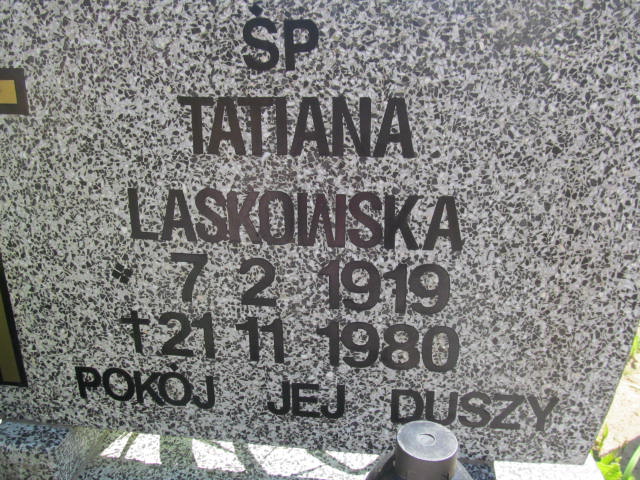 Tatiana Laskowska 1919 Białogard - Grobonet - Wyszukiwarka osób pochowanych