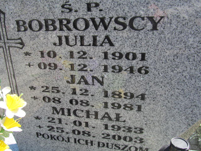 Jan Bobrowski 1894 Białogard - Grobonet - Wyszukiwarka osób pochowanych