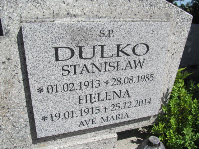 Helena Dulko 1915 Białogard - Grobonet - Wyszukiwarka osób pochowanych