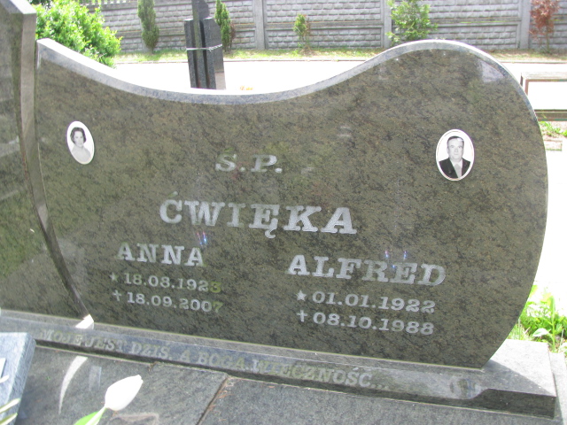 Anna Ćwięka 1923 Białogard - Grobonet - Wyszukiwarka osób pochowanych