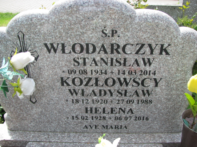 Helena Kozłowska 1928 Białogard - Grobonet - Wyszukiwarka osób pochowanych