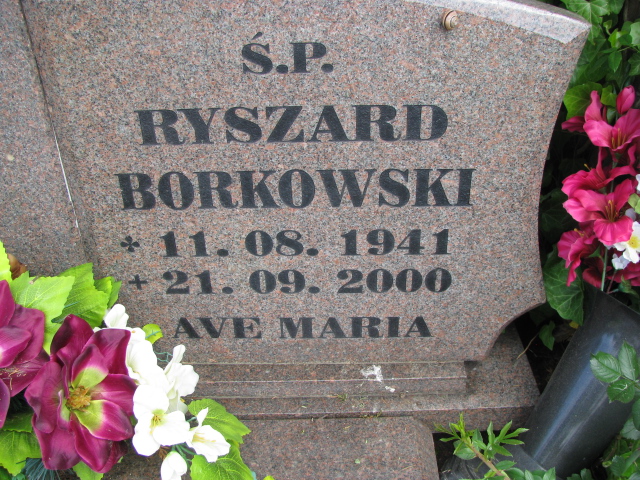 Ryszard Borkowski 1941 Białogard - Grobonet - Wyszukiwarka osób pochowanych