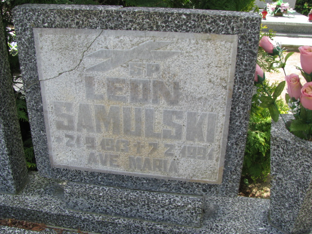 Leon Samulski 1913 Białogard - Grobonet - Wyszukiwarka osób pochowanych
