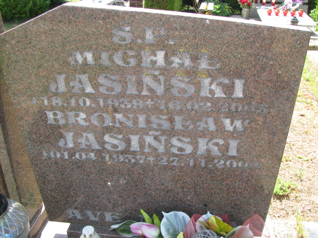 Bronisław Jasiński 1937 Białogard - Grobonet - Wyszukiwarka osób pochowanych