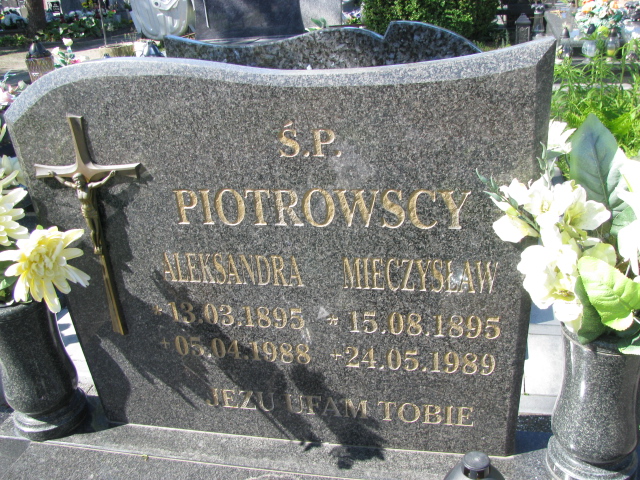 Aleksandra Piotrowska 1895 Białogard - Grobonet - Wyszukiwarka osób pochowanych