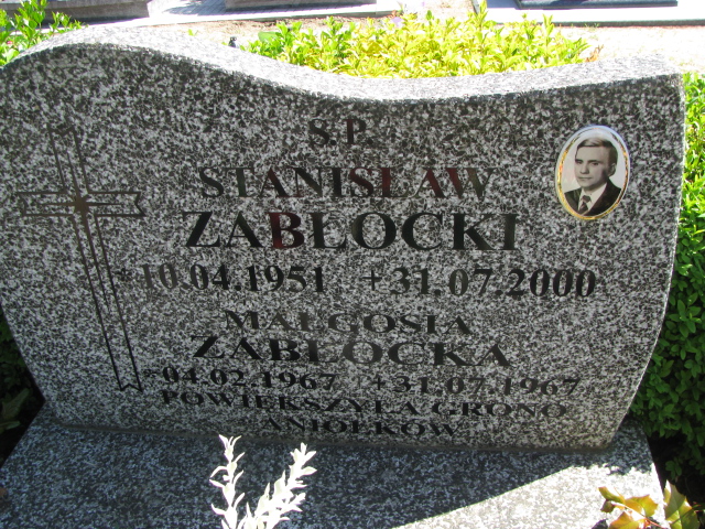 Małgorzata Zabłocka 1967 Białogard - Grobonet - Wyszukiwarka osób pochowanych