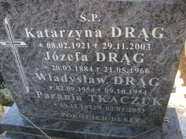 Grób Józefa Drąg