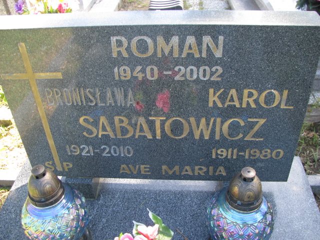 Karol Sabatowicz 1911 Białogard - Grobonet - Wyszukiwarka osób pochowanych