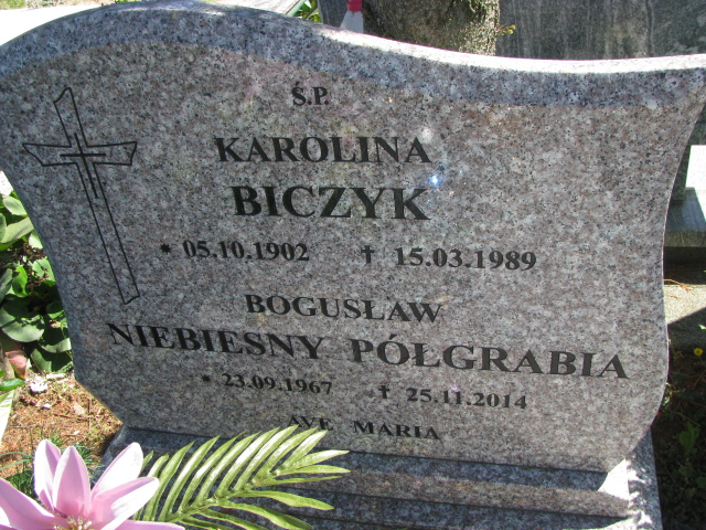 Karolina Biczyk 1902 Białogard - Grobonet - Wyszukiwarka osób pochowanych