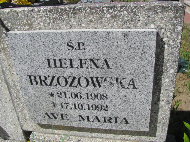 Grób Helena Brzozowska
