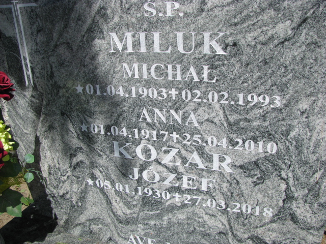 Józef Kozar 1930 Białogard - Grobonet - Wyszukiwarka osób pochowanych