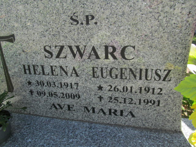Eugeniusz Szwarc 1912 Białogard - Grobonet - Wyszukiwarka osób pochowanych