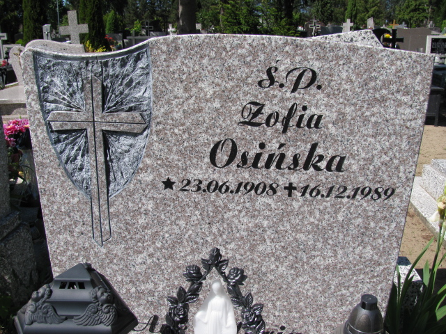 Zofia Osińska 1908 Białogard - Grobonet - Wyszukiwarka osób pochowanych