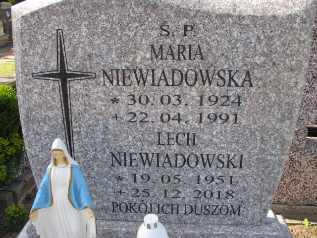 Lech Niewiadowski 1951 Białogard - Grobonet - Wyszukiwarka osób pochowanych