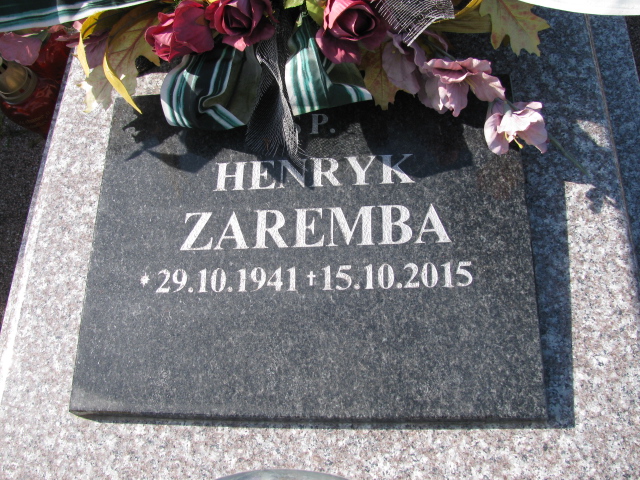 Henryk Zaremba 1941 Białogard - Grobonet - Wyszukiwarka osób pochowanych