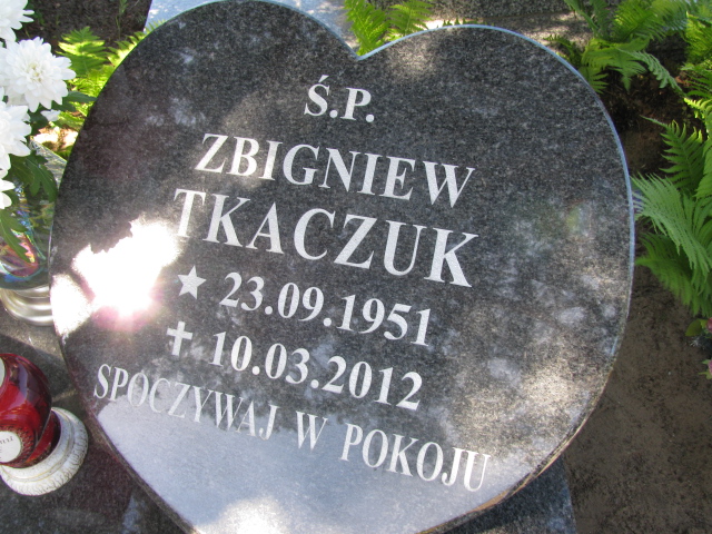 Grób Zbigniew Tadeusz Tkaczuk