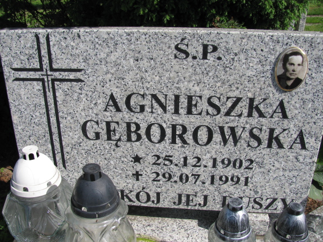 Agnieszka Gęborowska 1902 Białogard - Grobonet - Wyszukiwarka osób pochowanych