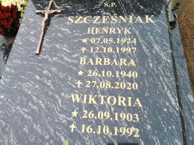 Barbara Szcześniak 1940 Białogard - Grobonet - Wyszukiwarka osób pochowanych