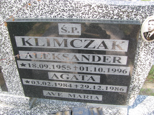 Agata Klimczak 1984 Białogard - Grobonet - Wyszukiwarka osób pochowanych