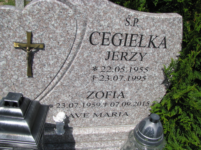 Zofia Cegiełka 1959 Białogard - Grobonet - Wyszukiwarka osób pochowanych