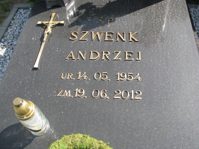 Andrzej Bonifacy Szwenk 1954 Białogard - Grobonet - Wyszukiwarka osób pochowanych
