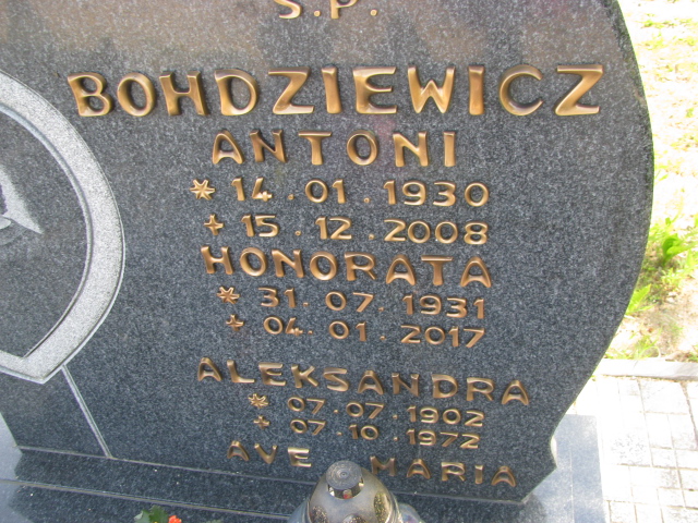 Antoni Bohdziewicz 1930 Białogard - Grobonet - Wyszukiwarka osób pochowanych