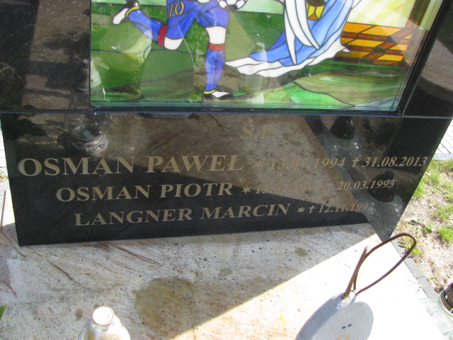 Piotr Tomasz Osman 1993 Białogard - Grobonet - Wyszukiwarka osób pochowanych