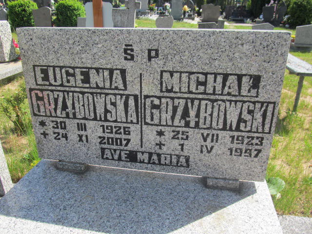 Michał Grzybowski 1923 Białogard - Grobonet - Wyszukiwarka osób pochowanych
