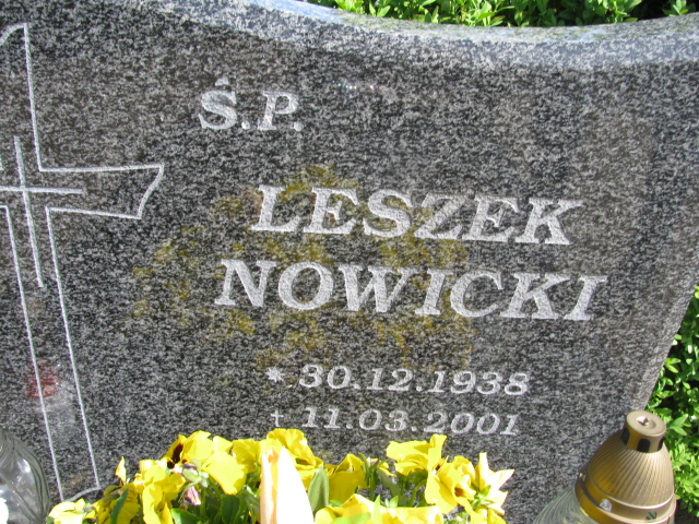 Leszek Nowicki 1938 Białogard - Grobonet - Wyszukiwarka osób pochowanych