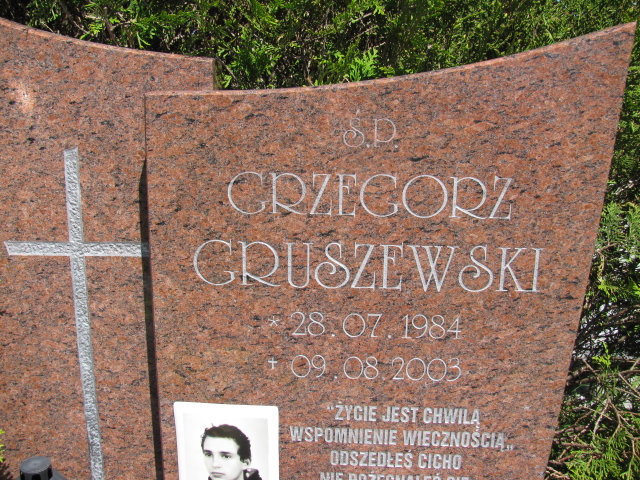 Grzegorz Gruszewski 1984 Białogard - Grobonet - Wyszukiwarka osób pochowanych