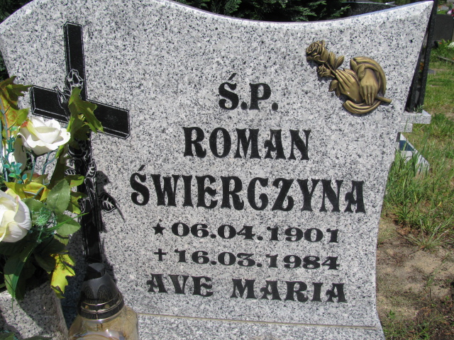 Roman Świerczyna 1901 Białogard - Grobonet - Wyszukiwarka osób pochowanych