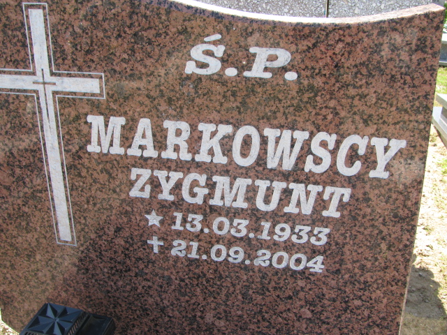 Zygmunt Markowski 1933 Białogard - Grobonet - Wyszukiwarka osób pochowanych