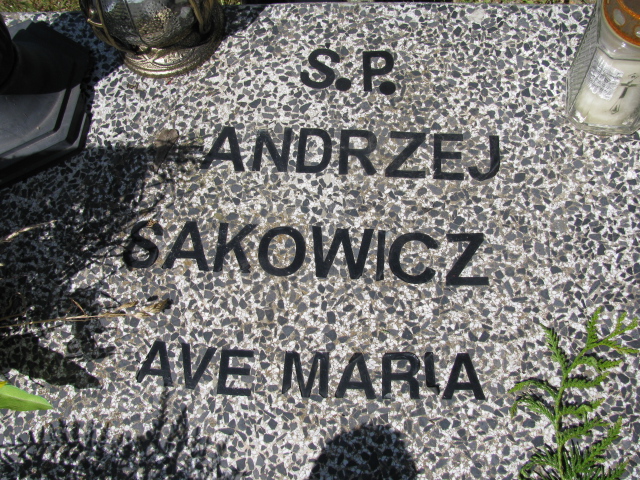 Andrzej Jacek Sakowicz 1966 Białogard - Grobonet - Wyszukiwarka osób pochowanych