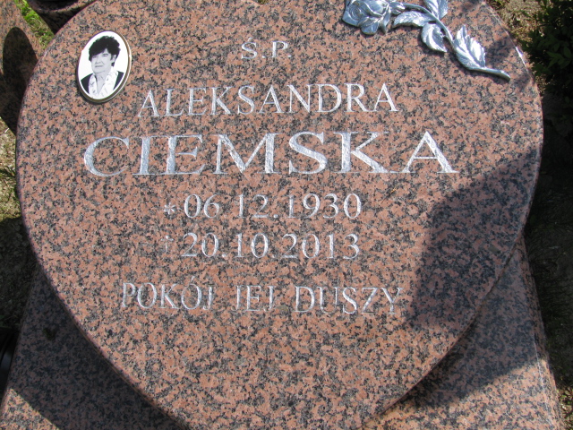 Aleksandra Ciemska 1930 Białogard - Grobonet - Wyszukiwarka osób pochowanych