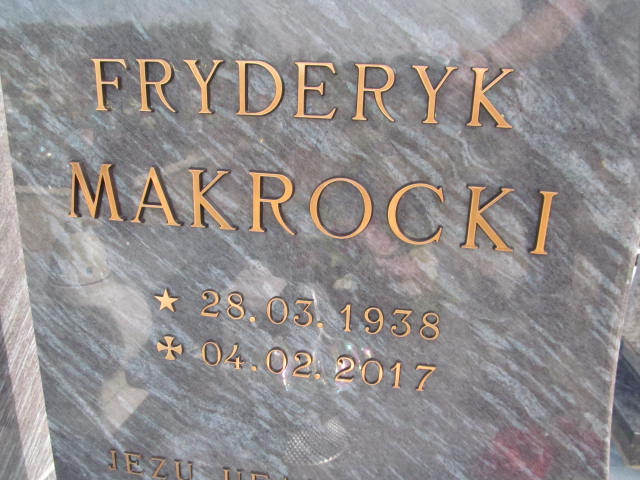 Fryderyk Makrocki 1938 Białogard - Grobonet - Wyszukiwarka osób pochowanych